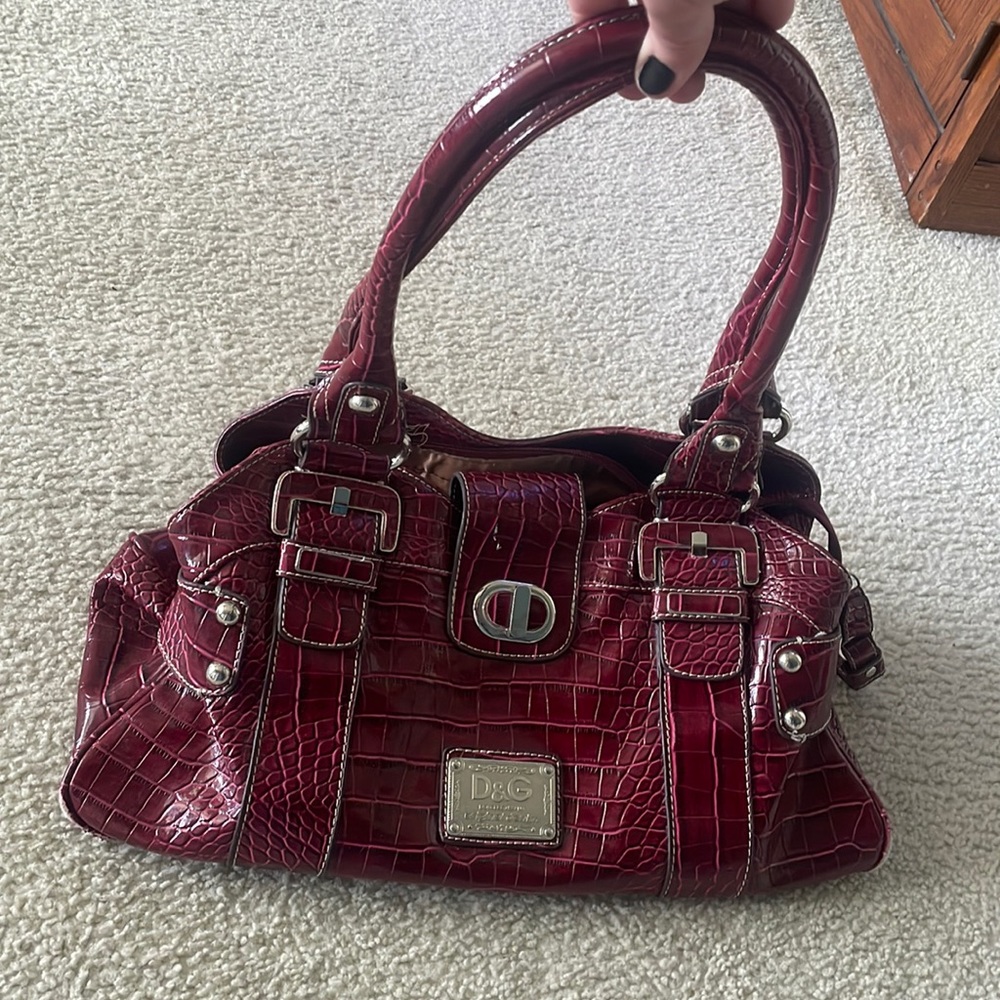 Dolce & Gabbana paten leather original denim purse!